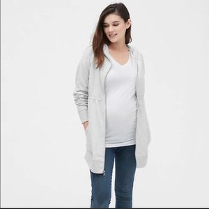 Maternity GAP clinched-waist hoodie, Med